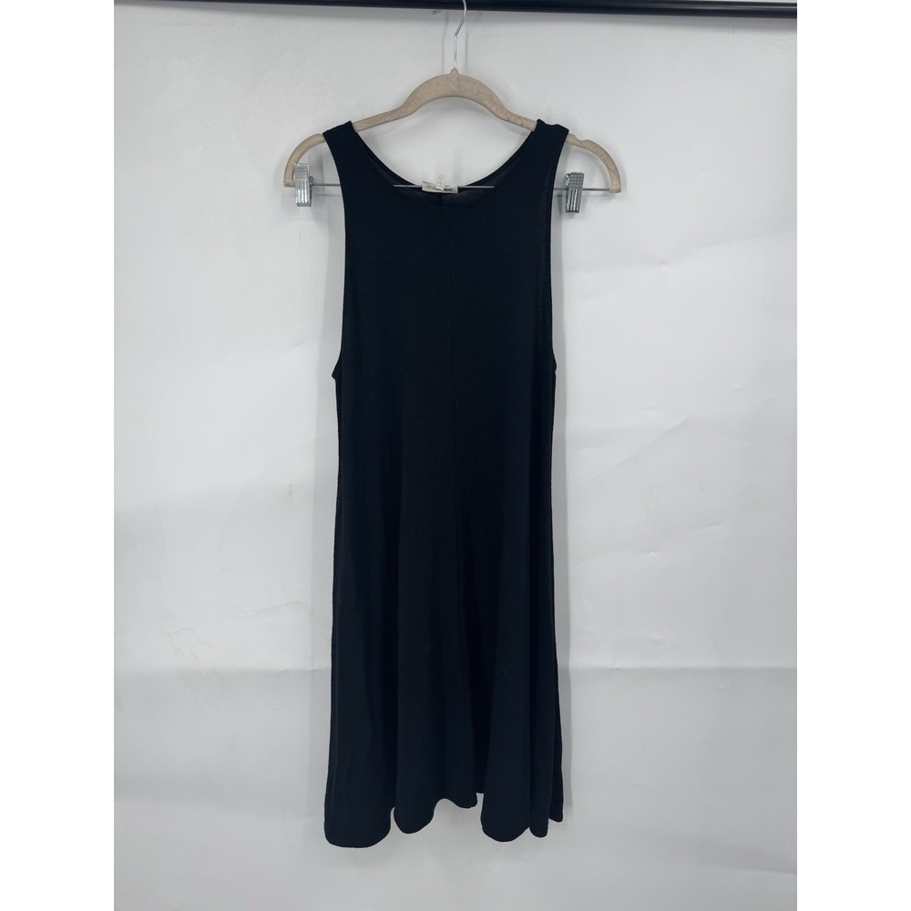 Wilfred‎ Free Trapeze Dress Women Medium Black Minimalist Witchy Gothic Preppy